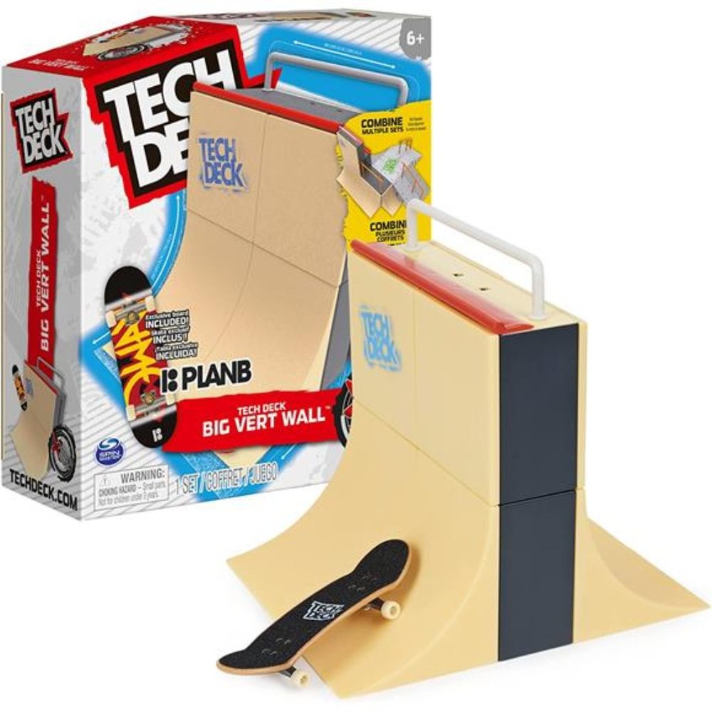 TECH DECK, Big Vert Wall X-Connect Park Creator with  Fingerboard